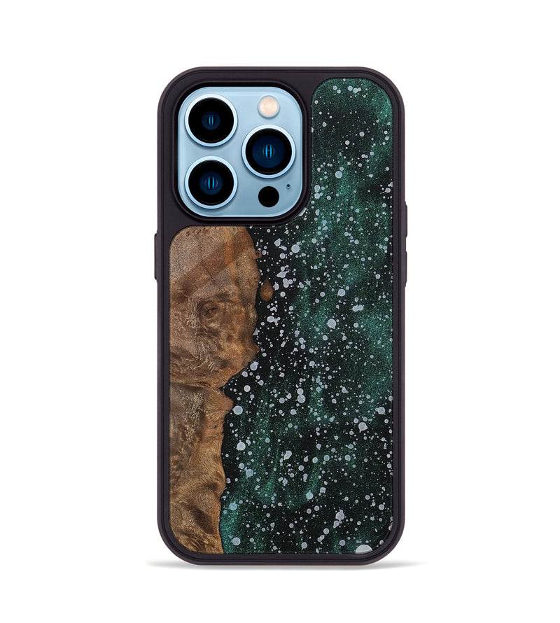 iPhone 14 Pro Wood+Resin Phone Case - Stephen (Cosmos, 700483)