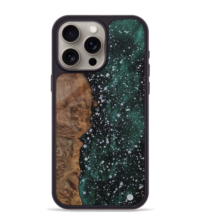 iPhone 15 Pro Max Wood+Resin Phone Case - Stephen (Cosmos, 700483)