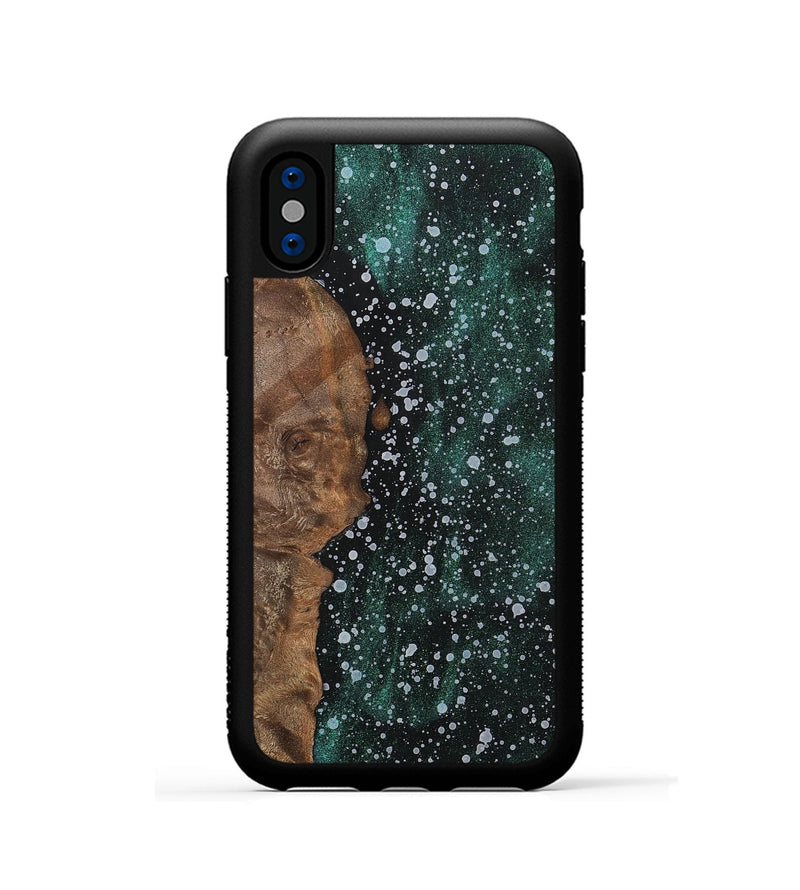 iPhone Xs Wood+Resin Phone Case - Stephen (Cosmos, 700483)