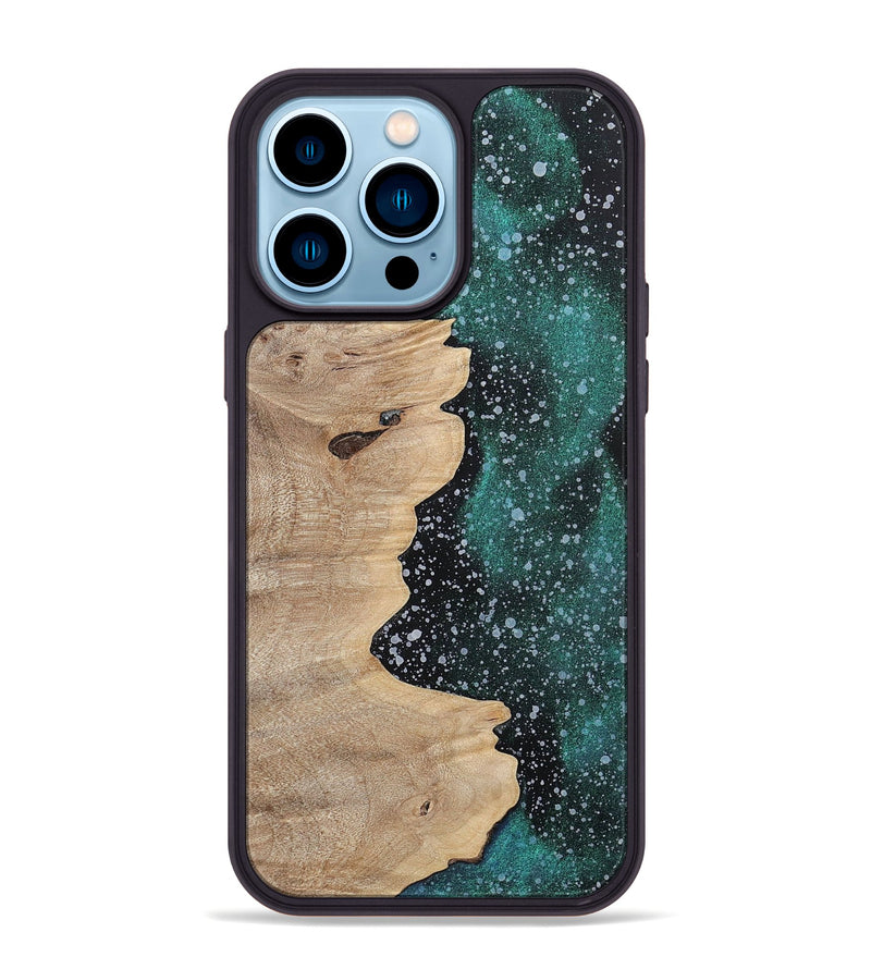 iPhone 14 Pro Max Wood+Resin Phone Case - Juanita (Cosmos, 700489)