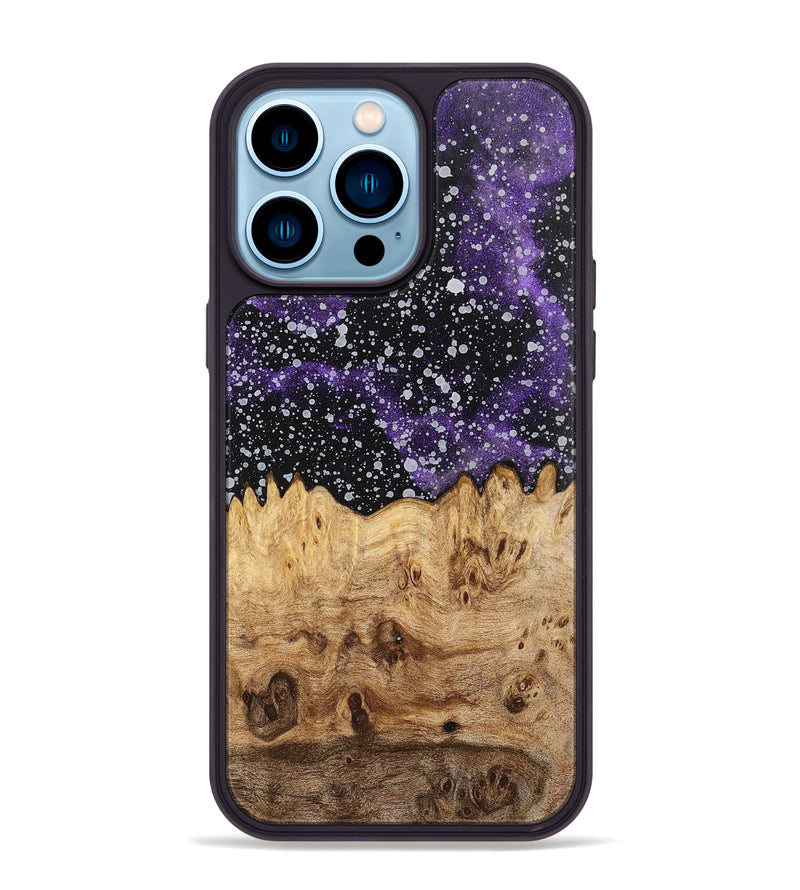 iPhone 14 Pro Max Wood+Resin Phone Case - Edmund (Cosmos, 700490)