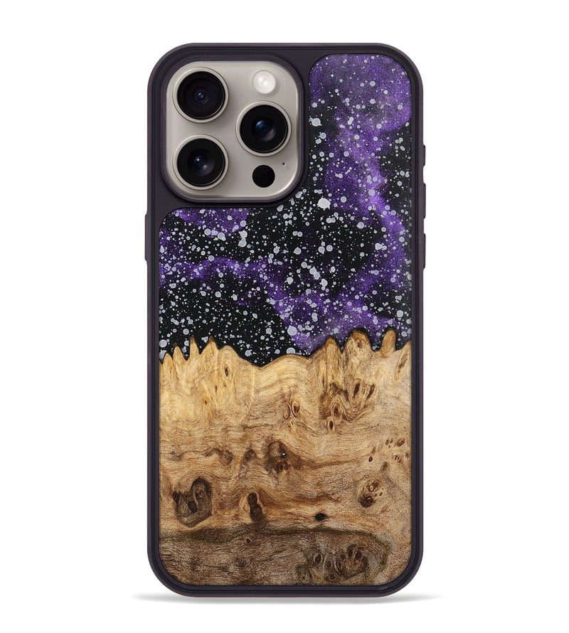iPhone 15 Pro Max Wood+Resin Phone Case - Edmund (Cosmos, 700490)