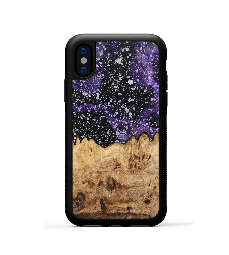 iPhone Xs Wood+Resin Phone Case - Edmund (Cosmos, 700490)