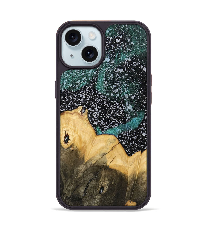 iPhone 15 Wood+Resin Phone Case - Alma (Cosmos, 700491)