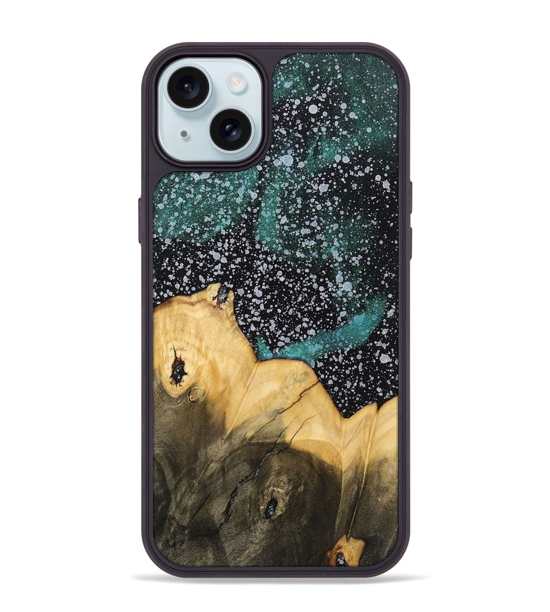 iPhone 15 Plus Wood+Resin Phone Case - Alma (Cosmos, 700491)