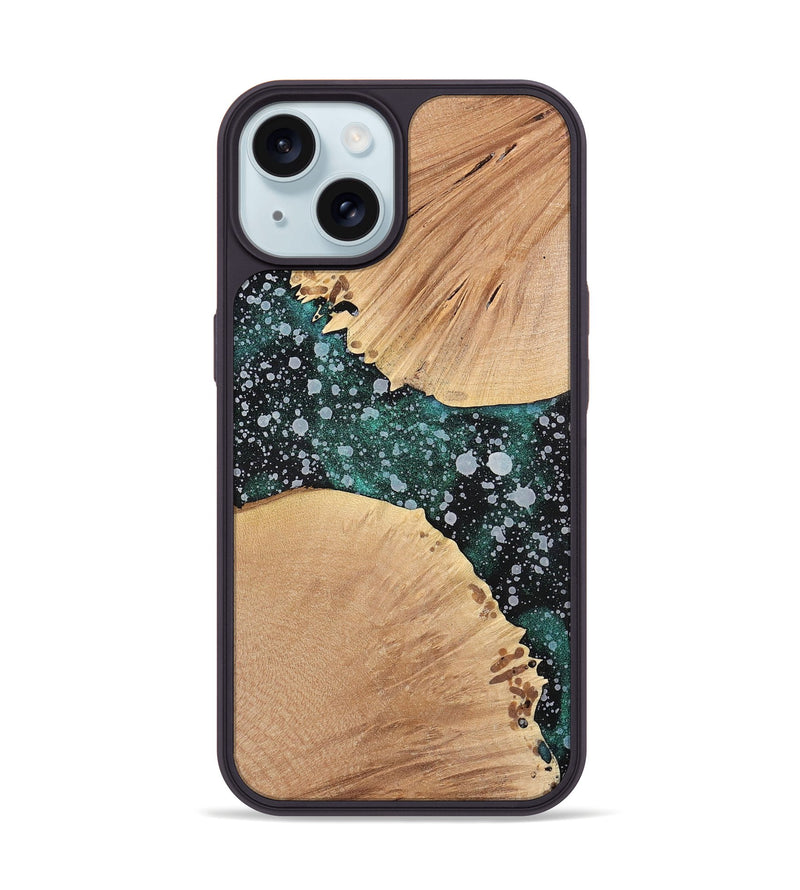 iPhone 15 Wood+Resin Phone Case - Ophelia (Cosmos, 700496)
