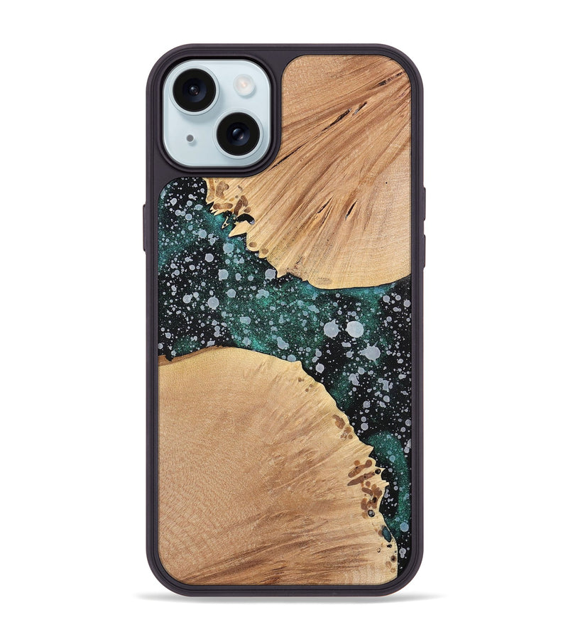 iPhone 15 Plus Wood+Resin Phone Case - Ophelia (Cosmos, 700496)