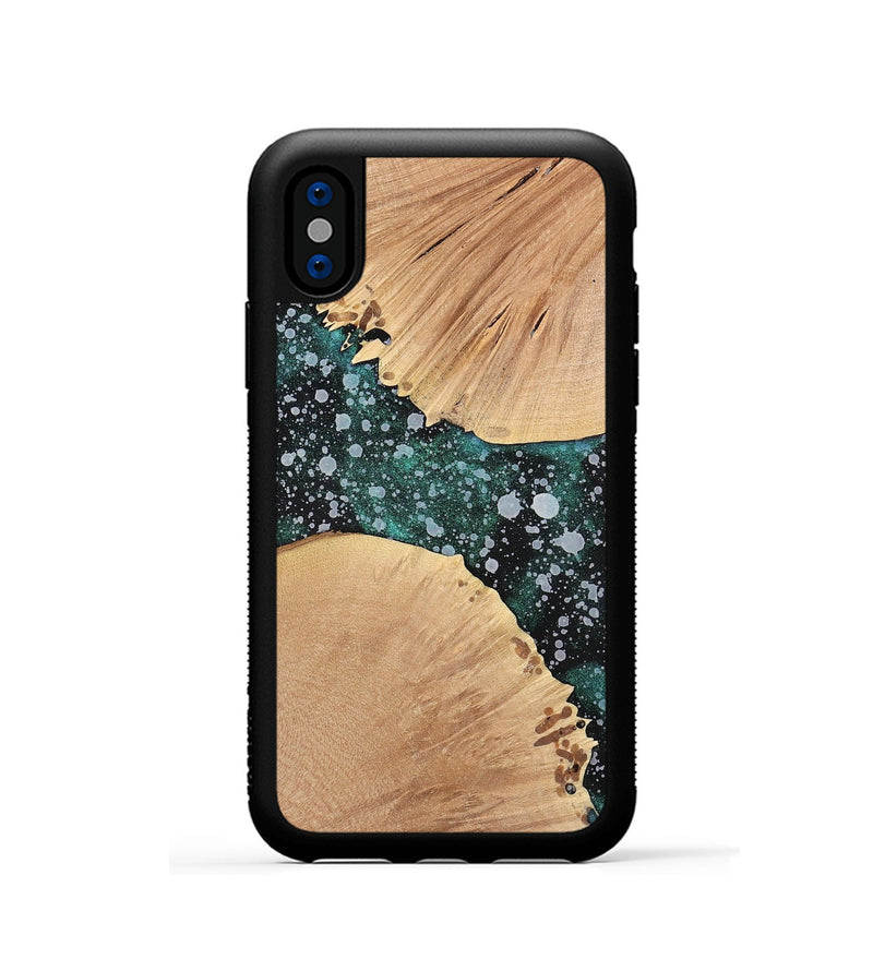iPhone Xs Wood+Resin Phone Case - Ophelia (Cosmos, 700496)