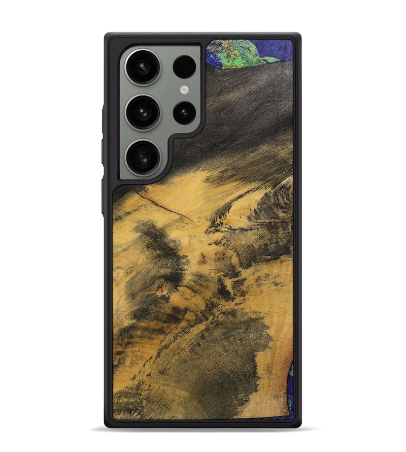 Galaxy S24 Ultra Wood+Resin Phone Case - Ernestine (Wood Burl, 700499)