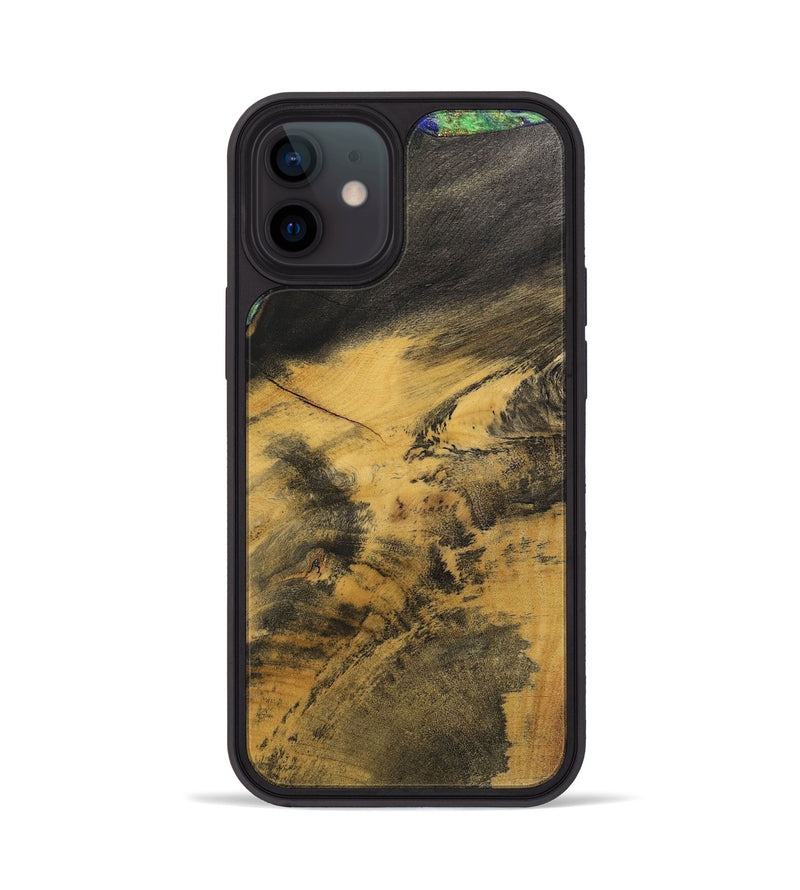 iPhone 12 Wood+Resin Phone Case - Ernestine (Wood Burl, 700499)