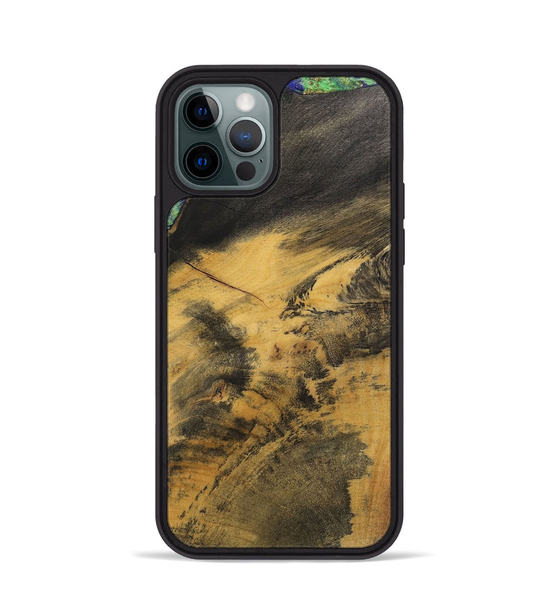 iPhone 12 Pro Wood+Resin Phone Case - Ernestine (Wood Burl, 700499)