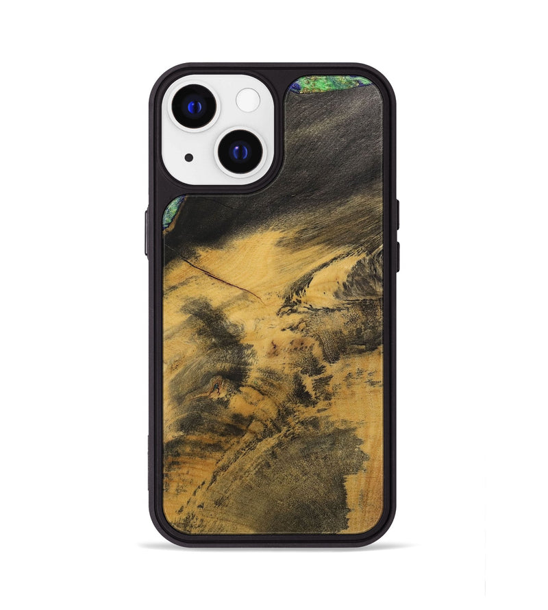 iPhone 13 Wood+Resin Phone Case - Ernestine (Wood Burl, 700499)