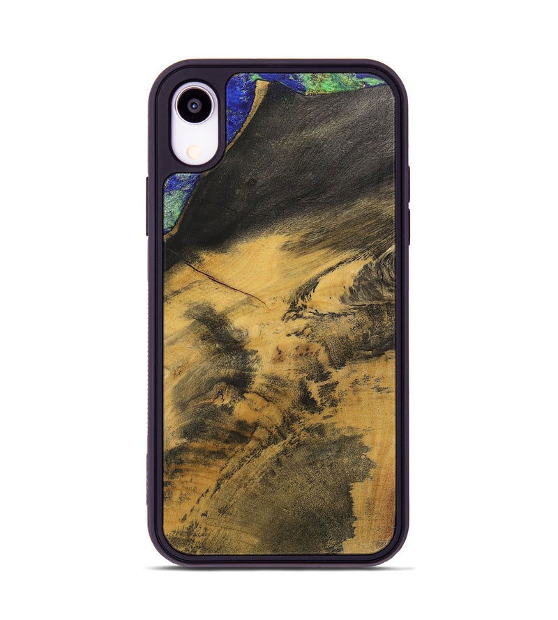 iPhone Xr Wood+Resin Phone Case - Ernestine (Wood Burl, 700499)