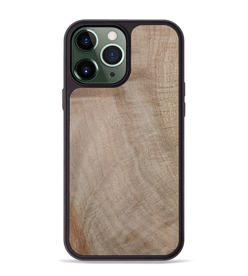 iPhone 13 Pro Max Wood+Resin Phone Case - Jacquelyn (Wood Burl, 700503)