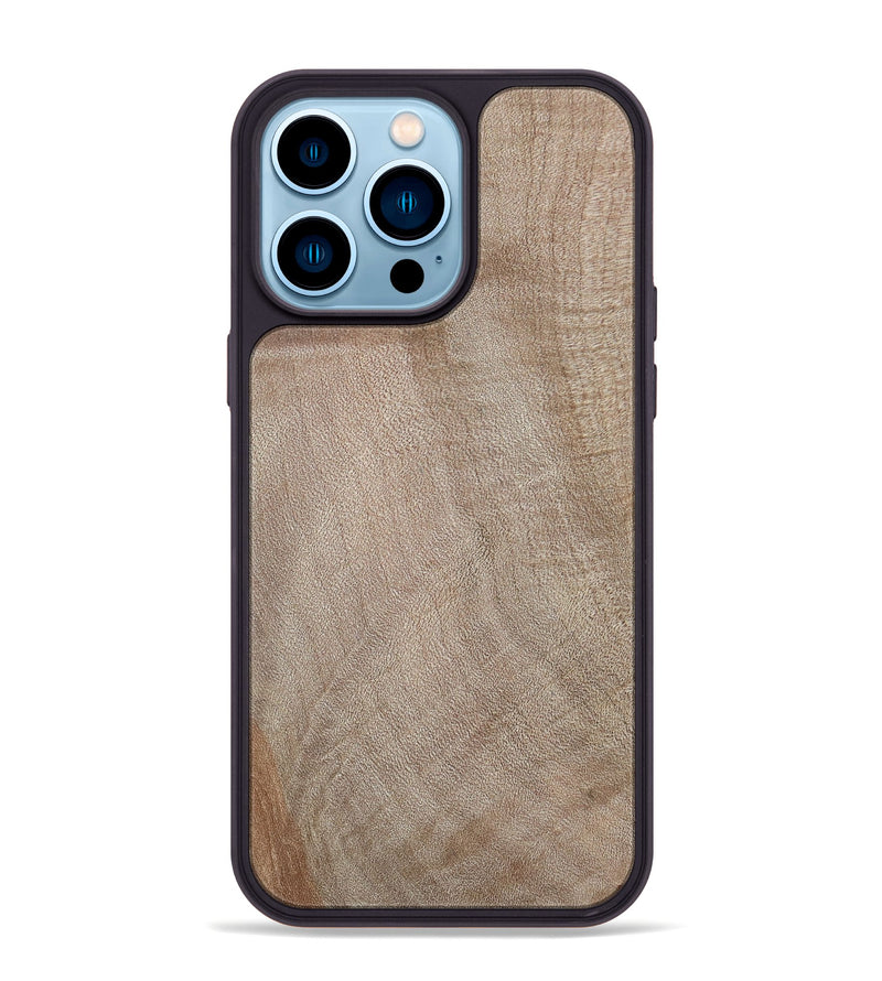 iPhone 14 Pro Max Wood+Resin Phone Case - Jacquelyn (Wood Burl, 700503)