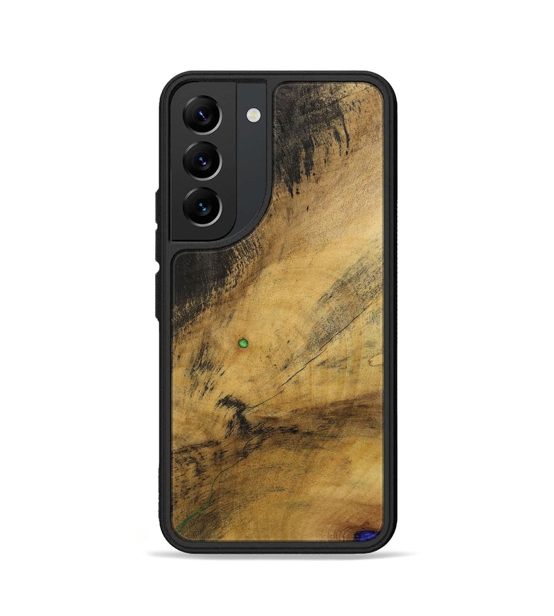Galaxy S22 Wood+Resin Phone Case - Tricia (Wood Burl, 700508)