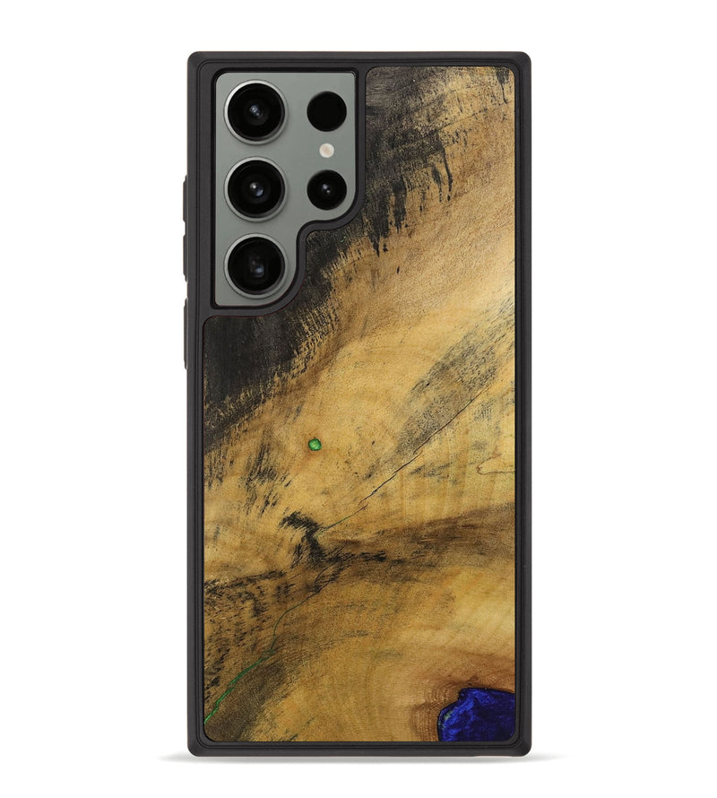 Galaxy S23 Ultra Wood+Resin Phone Case - Tricia (Wood Burl, 700508)