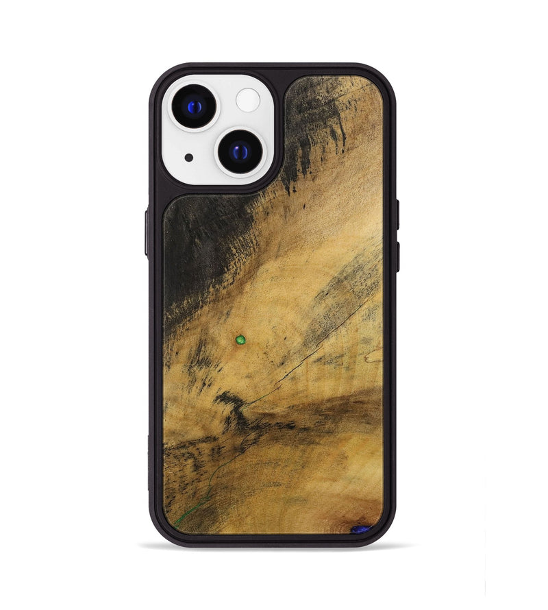 iPhone 13 Wood+Resin Phone Case - Tricia (Wood Burl, 700508)