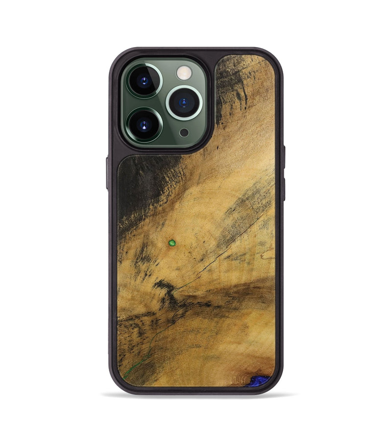 iPhone 13 Pro Wood+Resin Phone Case - Tricia (Wood Burl, 700508)