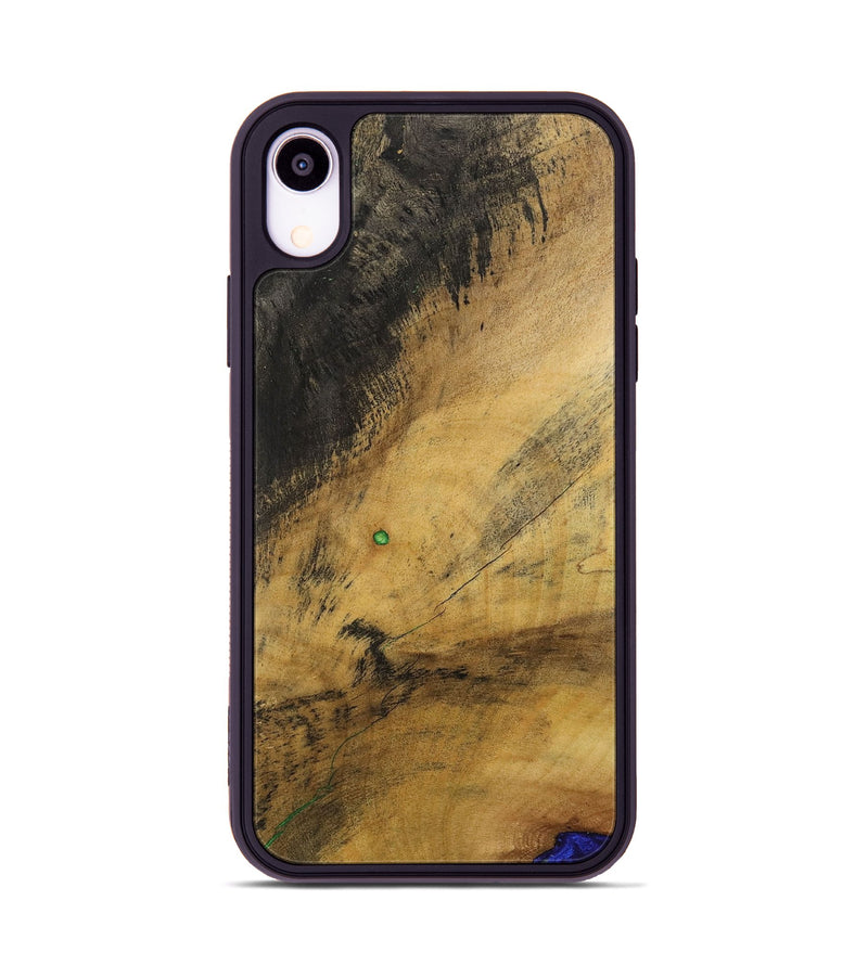 iPhone Xr Wood+Resin Phone Case - Tricia (Wood Burl, 700508)