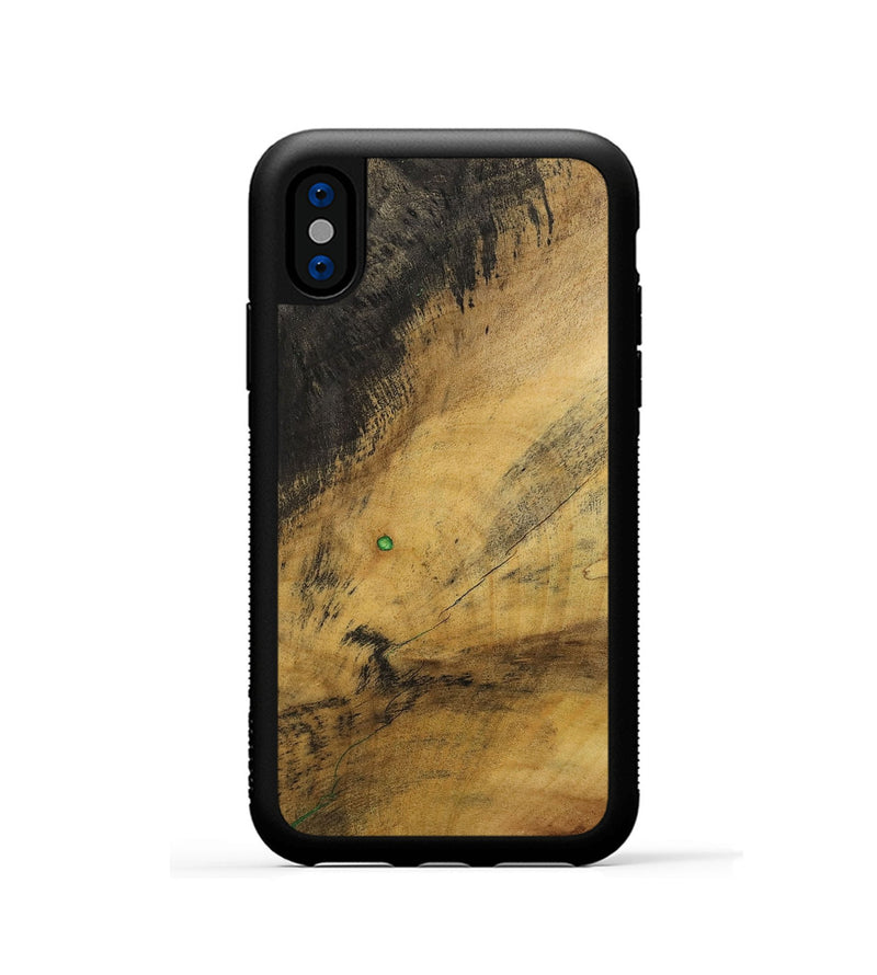 iPhone Xs Wood+Resin Phone Case - Tricia (Wood Burl, 700508)
