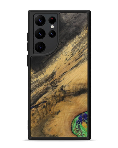 Galaxy S22 Ultra Wood+Resin Phone Case - Agnes (Wood Burl, 700510)