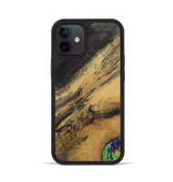 iPhone 12 Wood+Resin Phone Case - Agnes (Wood Burl, 700510)
