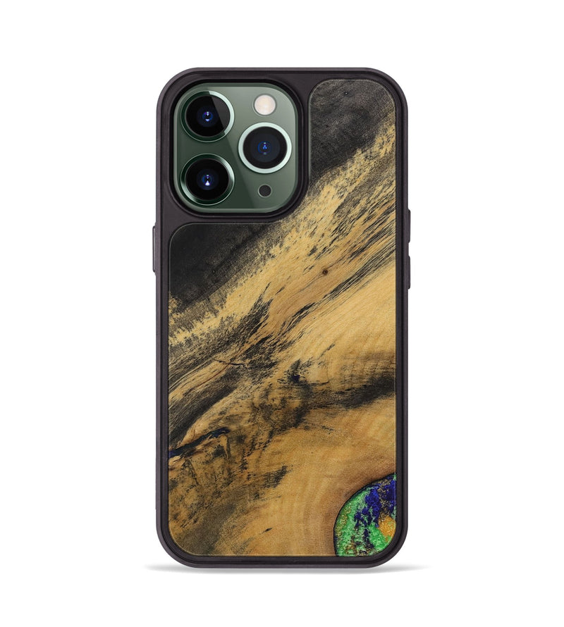 iPhone 13 Pro Wood+Resin Phone Case - Agnes (Wood Burl, 700510)