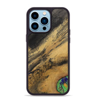 iPhone 14 Pro Max Wood+Resin Phone Case - Agnes (Wood Burl, 700510)