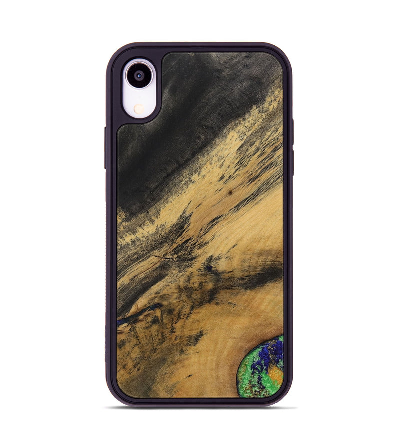 iPhone Xr Wood+Resin Phone Case - Agnes (Wood Burl, 700510)