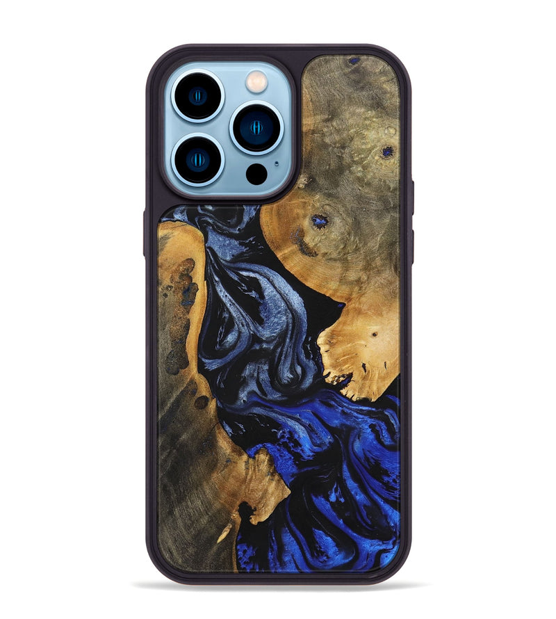 iPhone 14 Pro Max Wood+Resin Phone Case - Julio (Ombre, 700515)