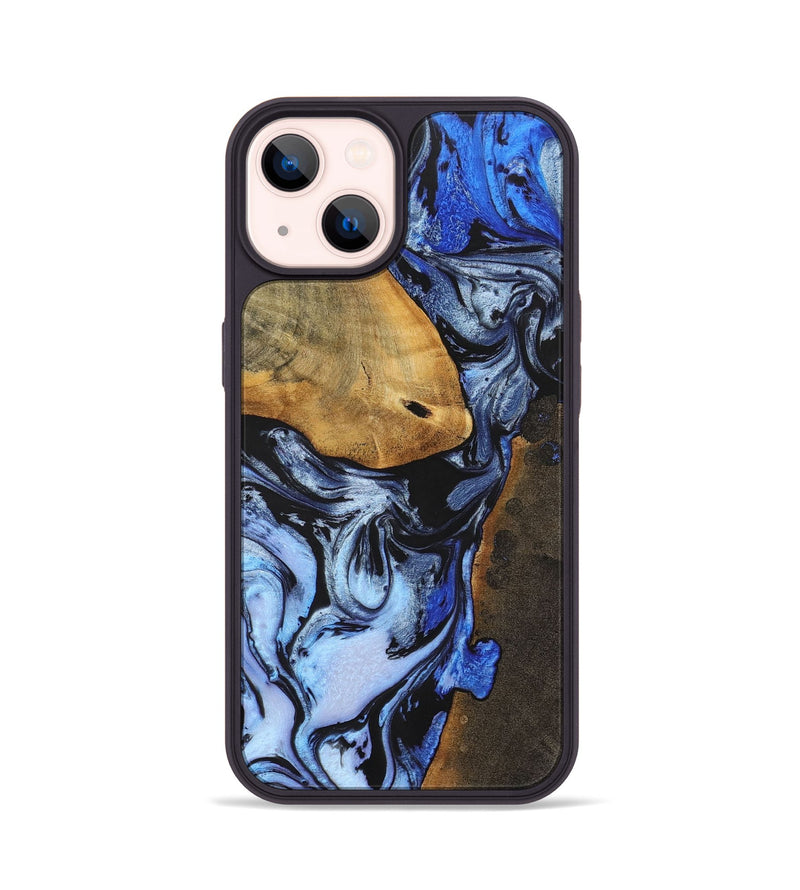 iPhone 14 Wood+Resin Phone Case - Melanie (Ombre, 700524)