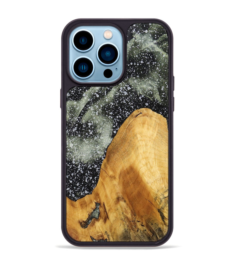 iPhone 14 Pro Max Wood+Resin Phone Case - Jazlyn (Cosmos, 700532)