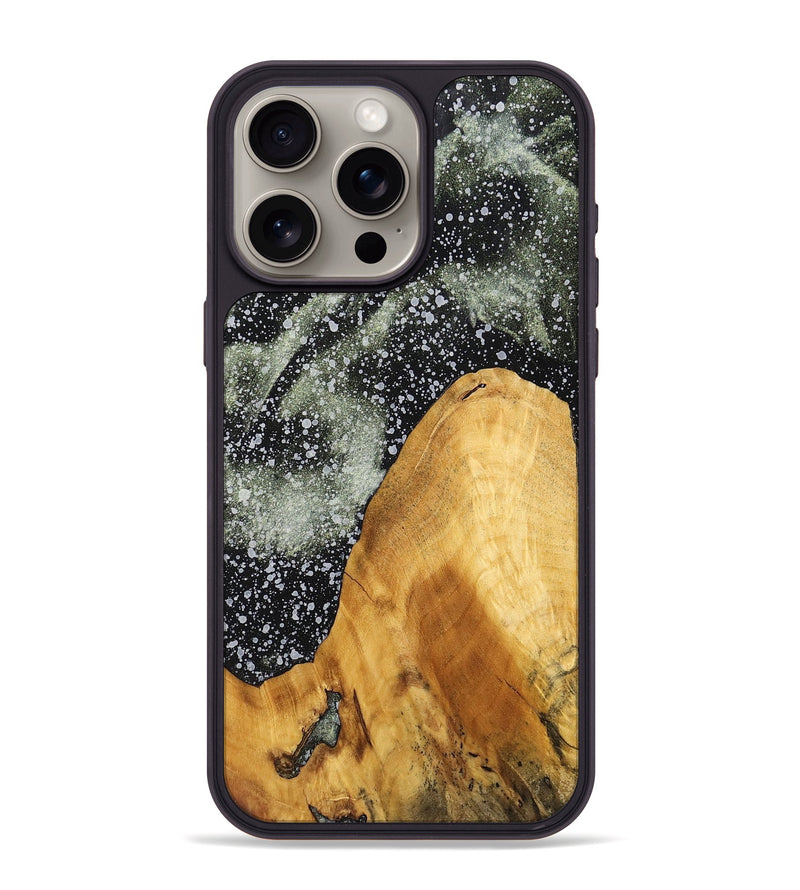iPhone 15 Pro Max Wood+Resin Phone Case - Jazlyn (Cosmos, 700532)