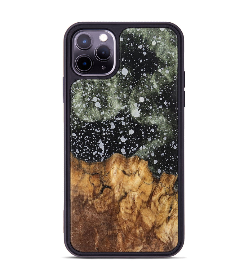 iPhone 11 Pro Max Wood+Resin Phone Case - Hattie (Cosmos, 700535)