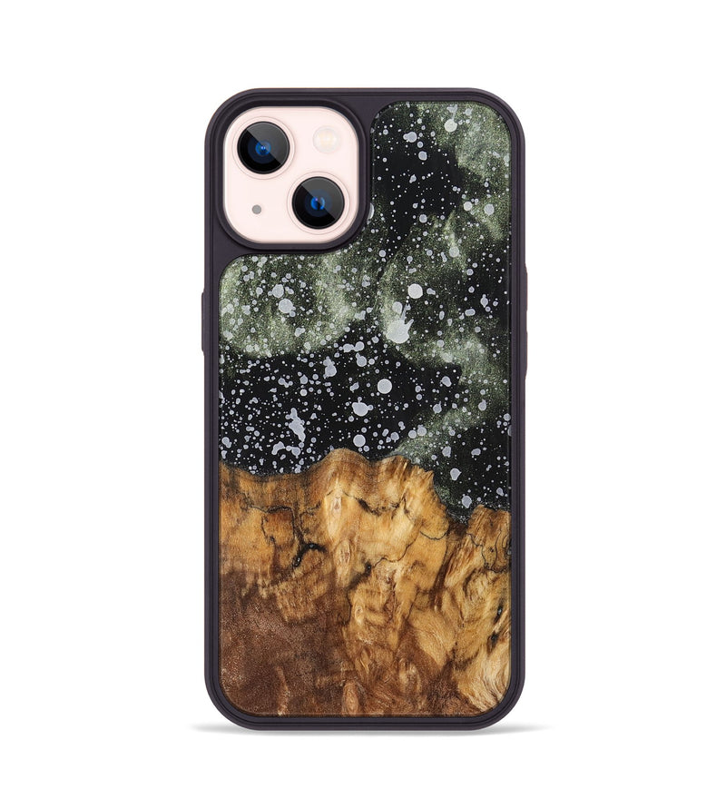 iPhone 14 Wood+Resin Phone Case - Hattie (Cosmos, 700535)