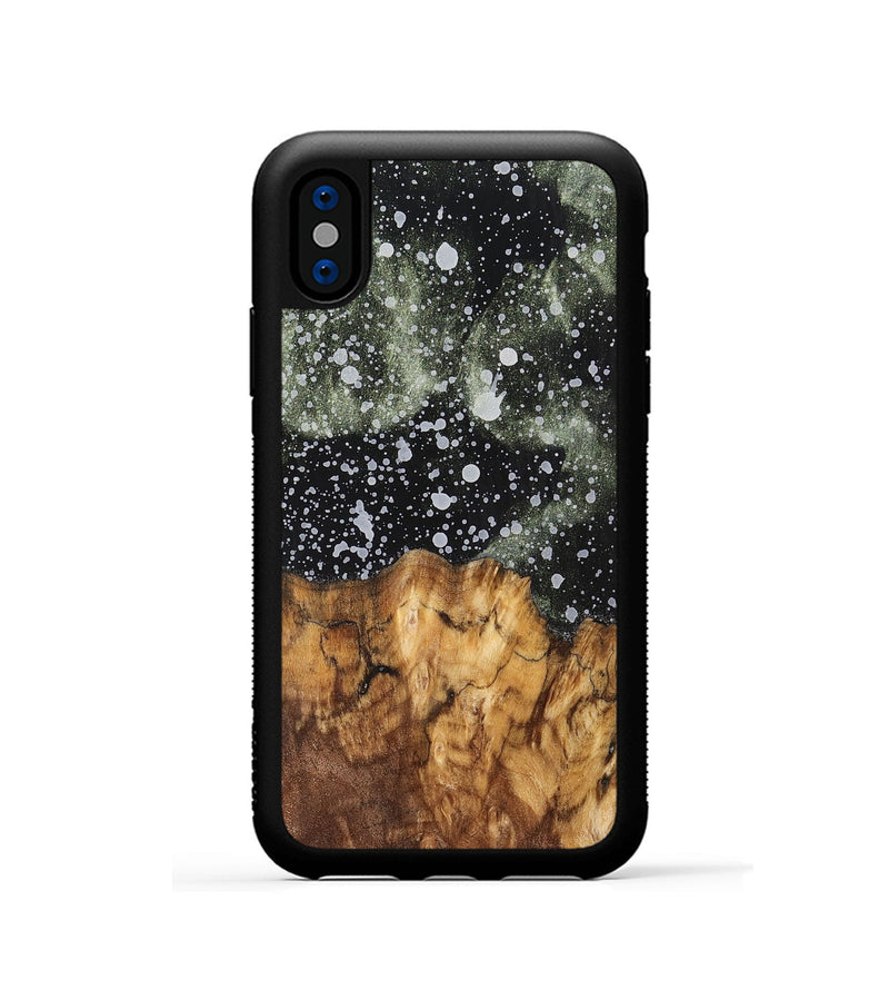 iPhone Xs Wood+Resin Phone Case - Hattie (Cosmos, 700535)
