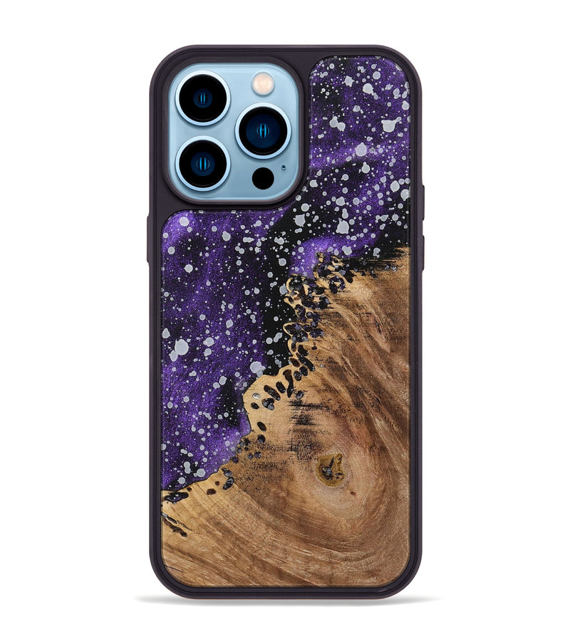 iPhone 14 Pro Max Wood+Resin Phone Case - Lilith (Cosmos, 700538)