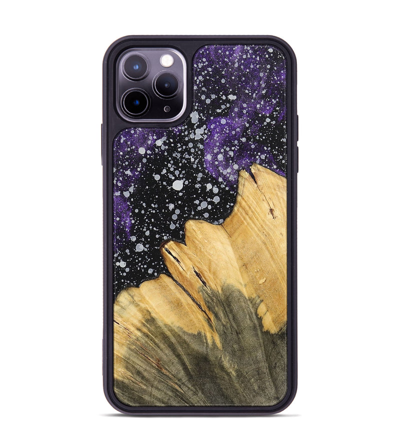 iPhone 11 Pro Max Wood+Resin Phone Case - Tatyana (Cosmos, 700540)