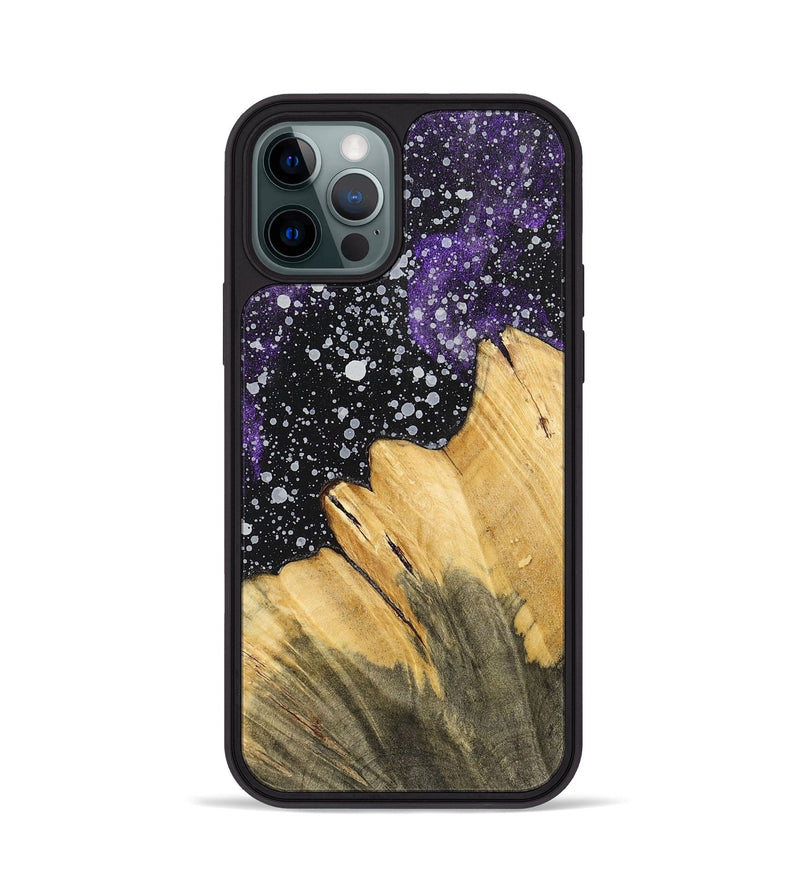 iPhone 12 Pro Wood+Resin Phone Case - Tatyana (Cosmos, 700540)