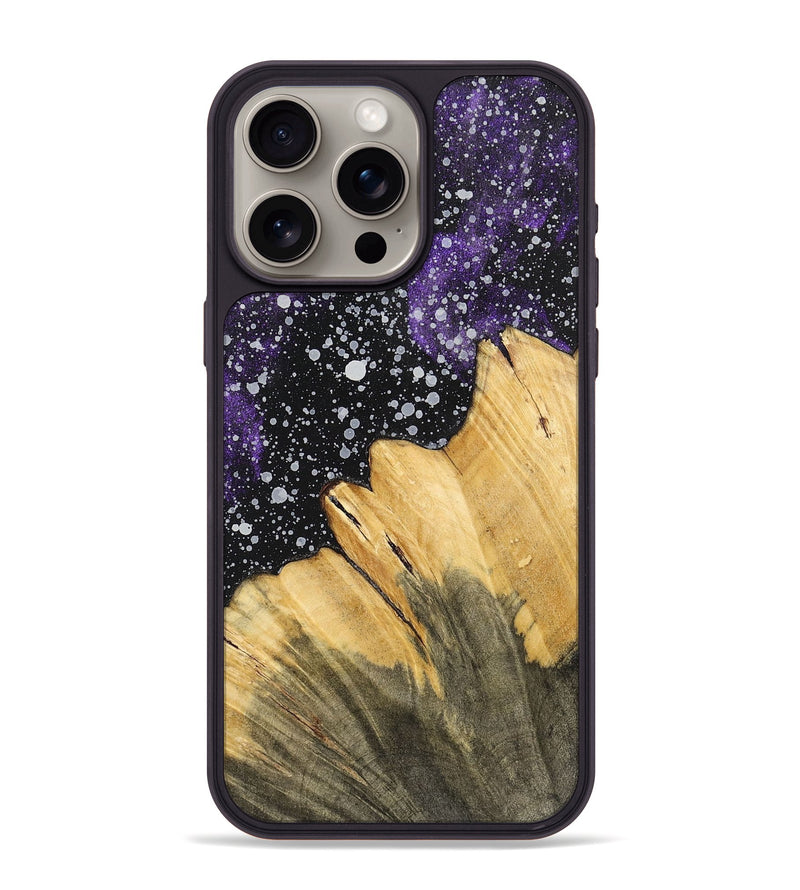 iPhone 15 Pro Max Wood+Resin Phone Case - Tatyana (Cosmos, 700540)