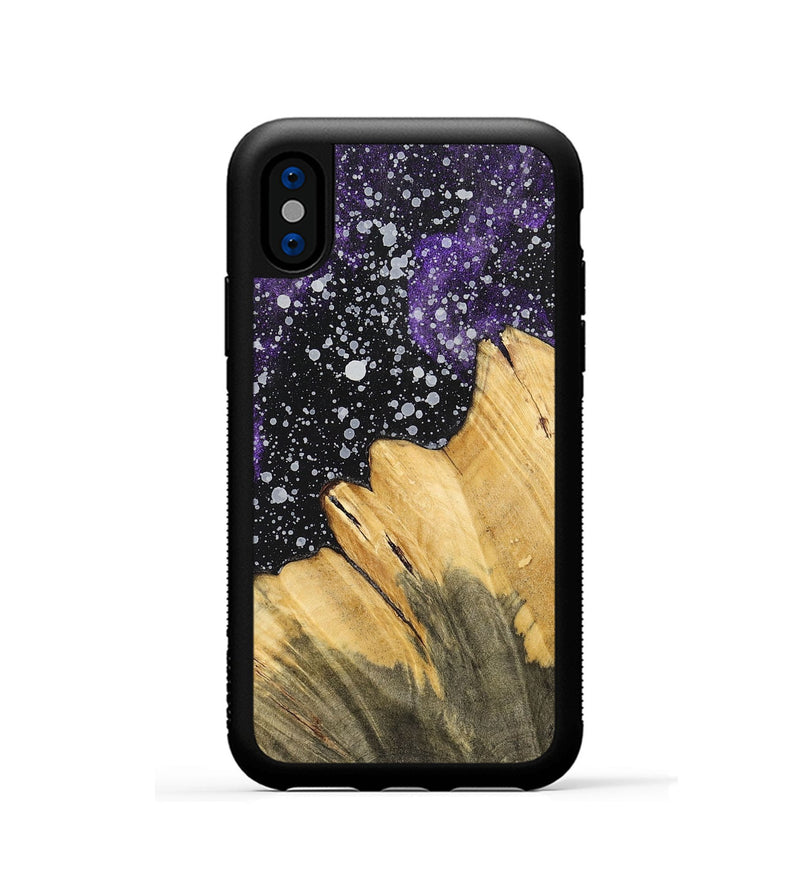 iPhone Xs Wood+Resin Phone Case - Tatyana (Cosmos, 700540)
