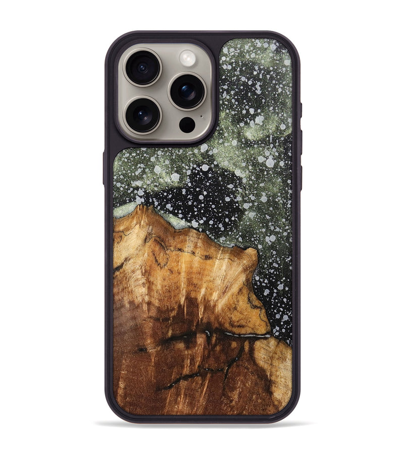 iPhone 15 Pro Max Wood+Resin Phone Case - Kevin (Cosmos, 700544)