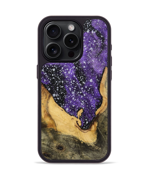 iPhone 15 Pro Wood+Resin Phone Case - Silas (Cosmos, 700545)