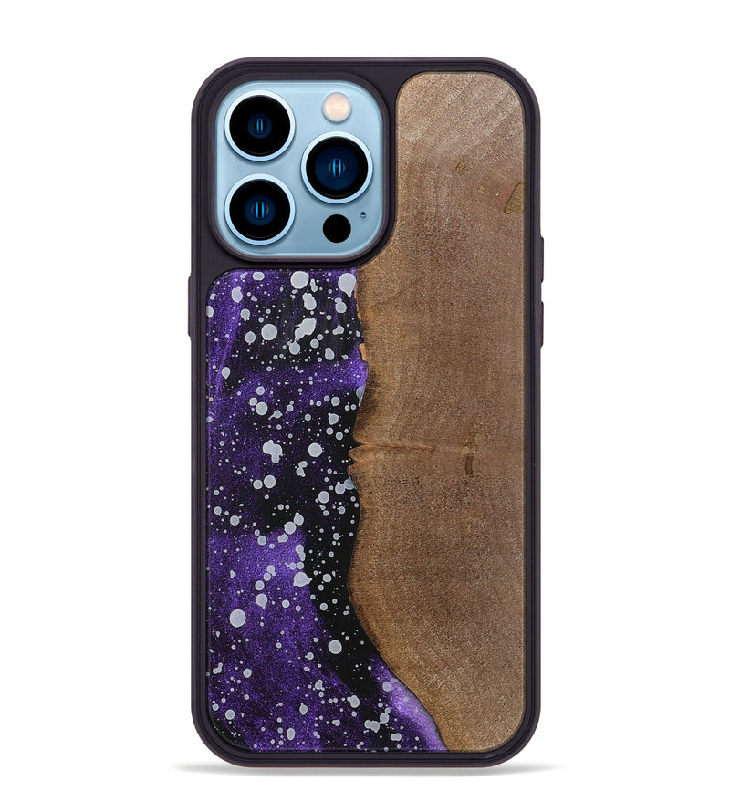 iPhone 14 Pro Max Wood+Resin Phone Case - Mack (Cosmos, 700547)