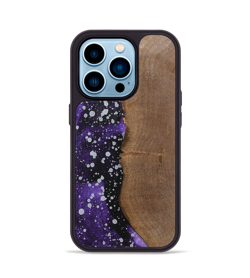 iPhone 14 Pro Wood+Resin Phone Case - Mack (Cosmos, 700547)
