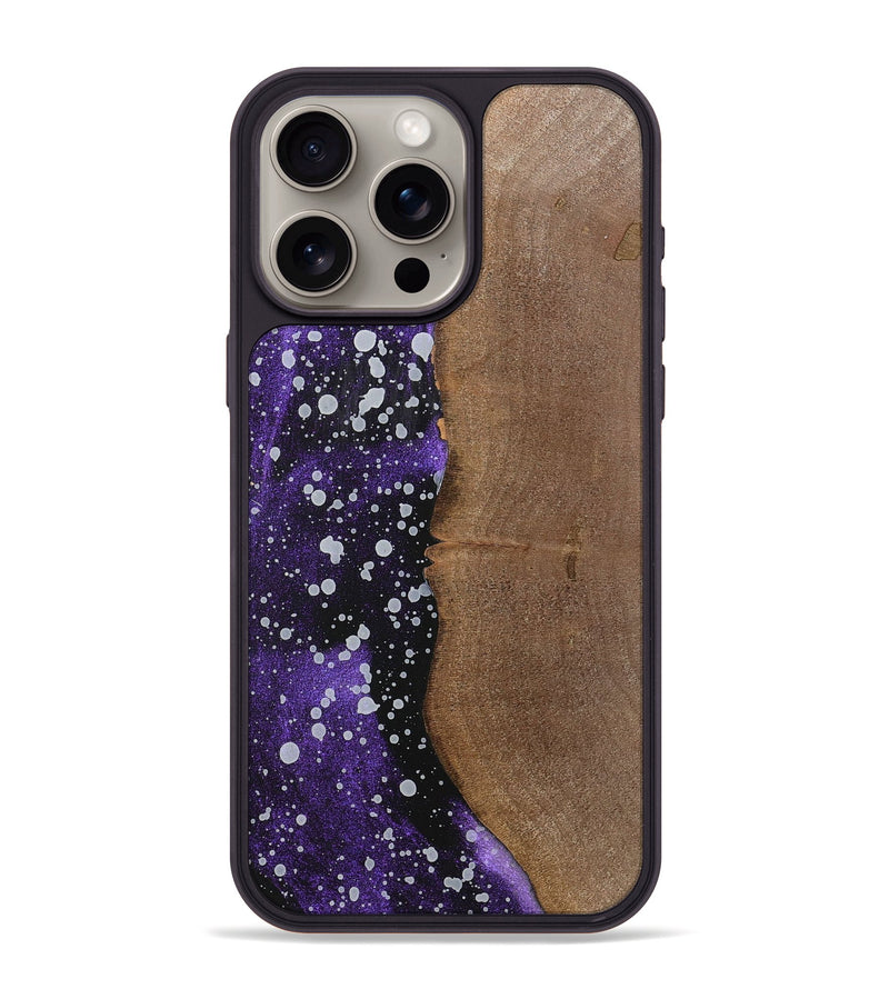 iPhone 15 Pro Max Wood+Resin Phone Case - Mack (Cosmos, 700547)