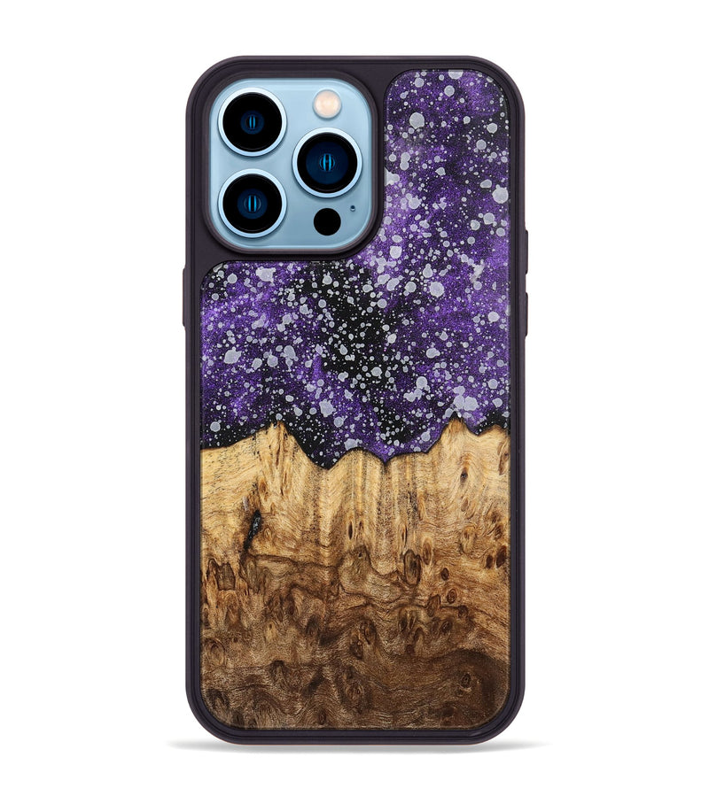 iPhone 14 Pro Max Wood+Resin Phone Case - Ramona (Cosmos, 700548)