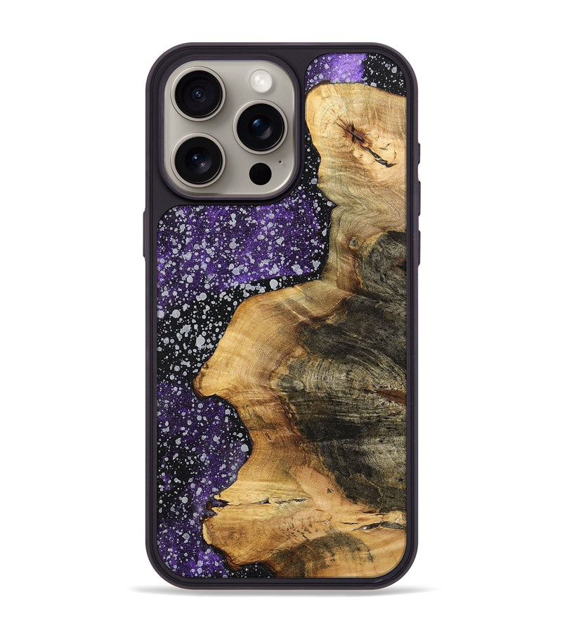 iPhone 15 Pro Max Wood+Resin Phone Case - Willow (Cosmos, 700549)