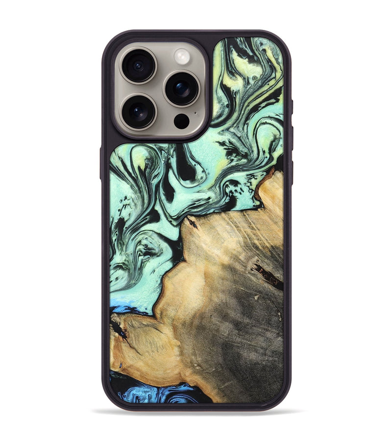 iPhone 15 Pro Max Wood+Resin Phone Case - Randall (Ombre, 700552)